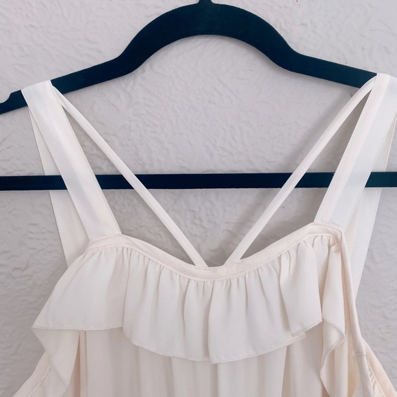 NWT Cream Nordstrom off the shoulder blouse. Size M. - Picture 2 of 3